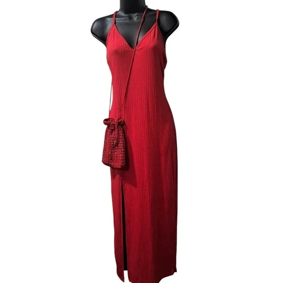 Rib knit Maxi dress - Picture 5 of 6